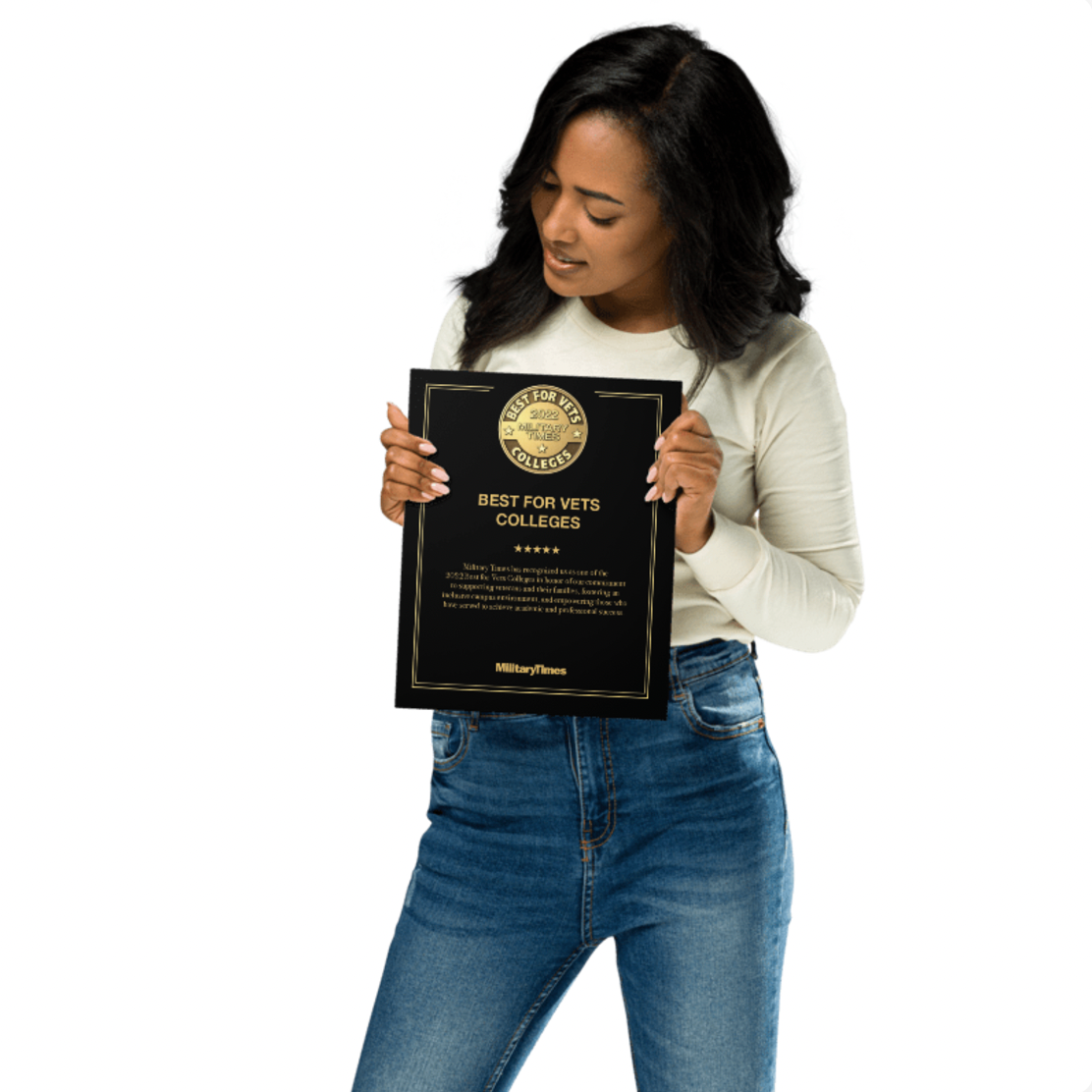 Best for Vets: Colleges 2022 Metal Plaque
