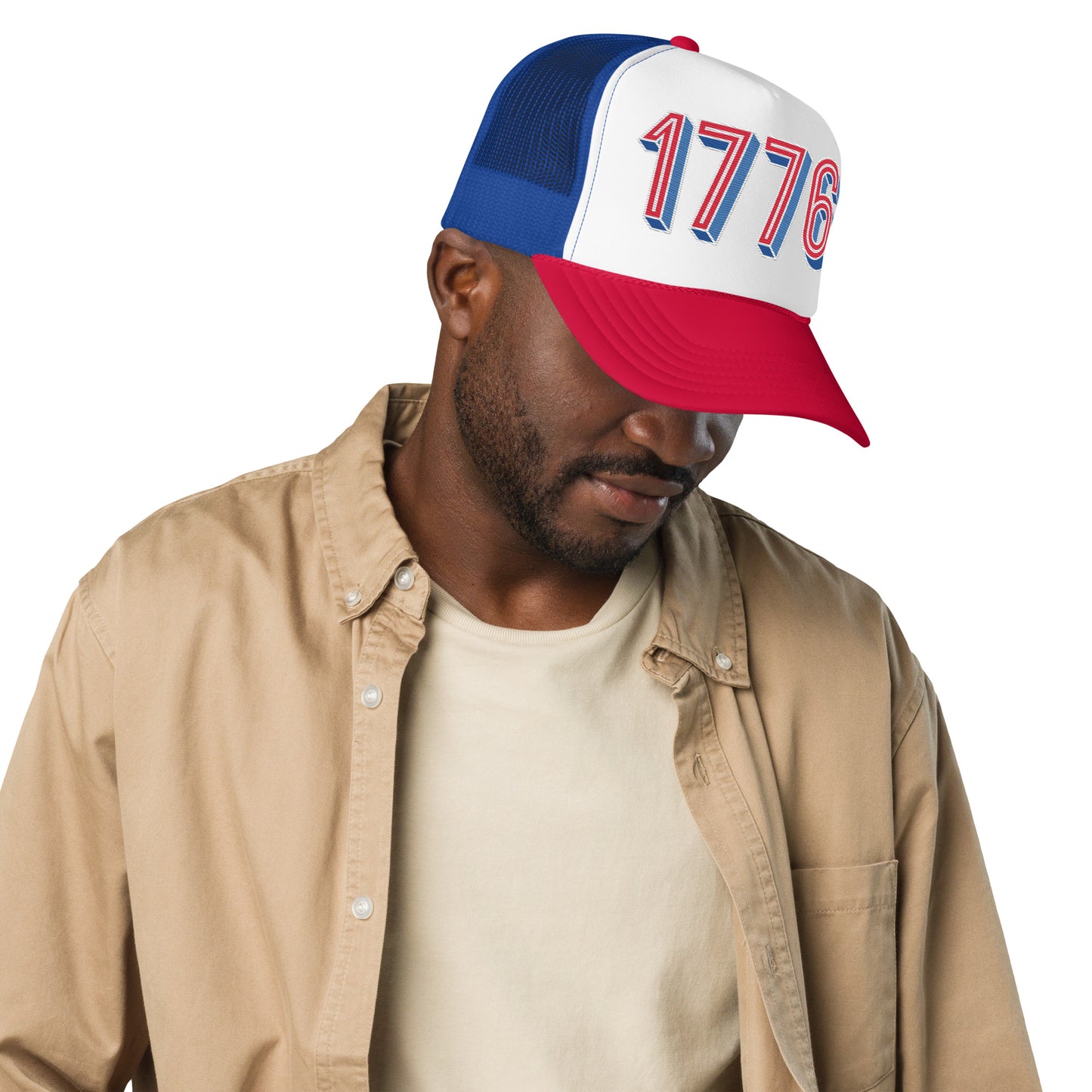 1776 Vintage style foam trucker hat