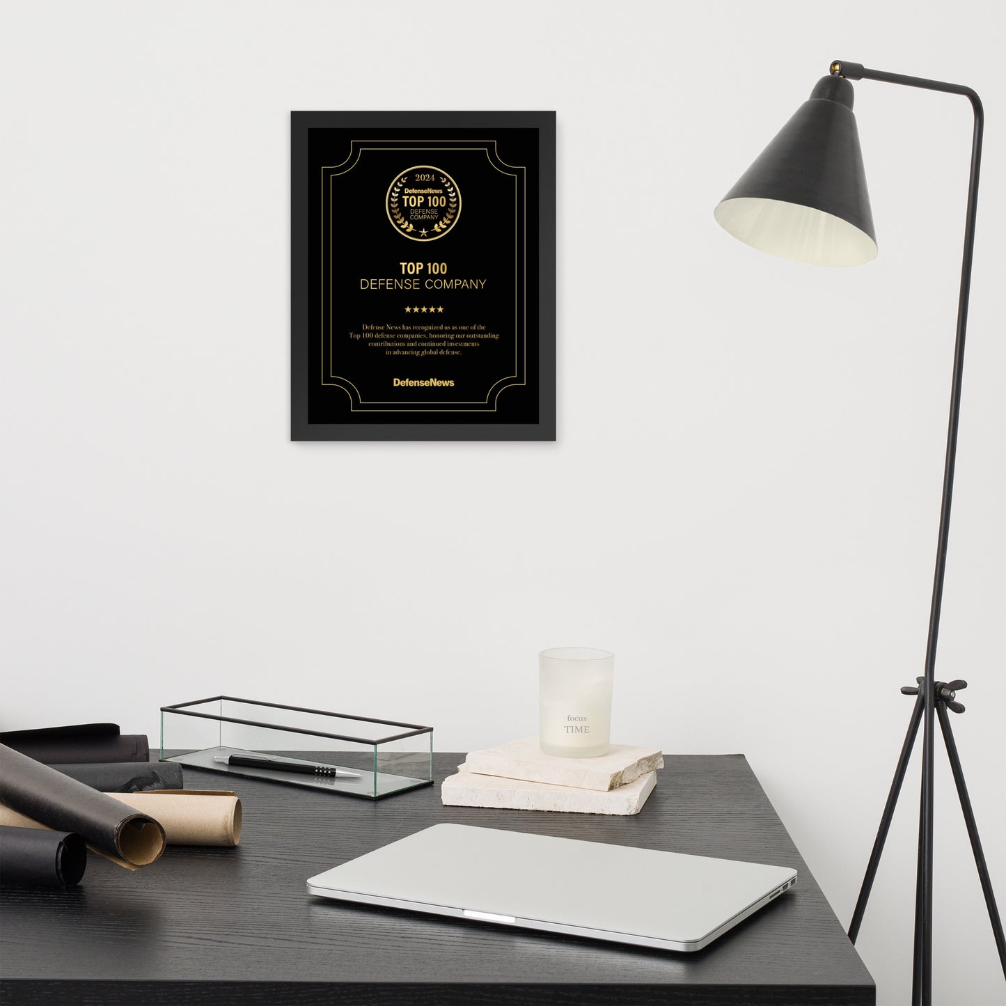 Defense News Top 100: 2024 Framed Award (International Shipping)