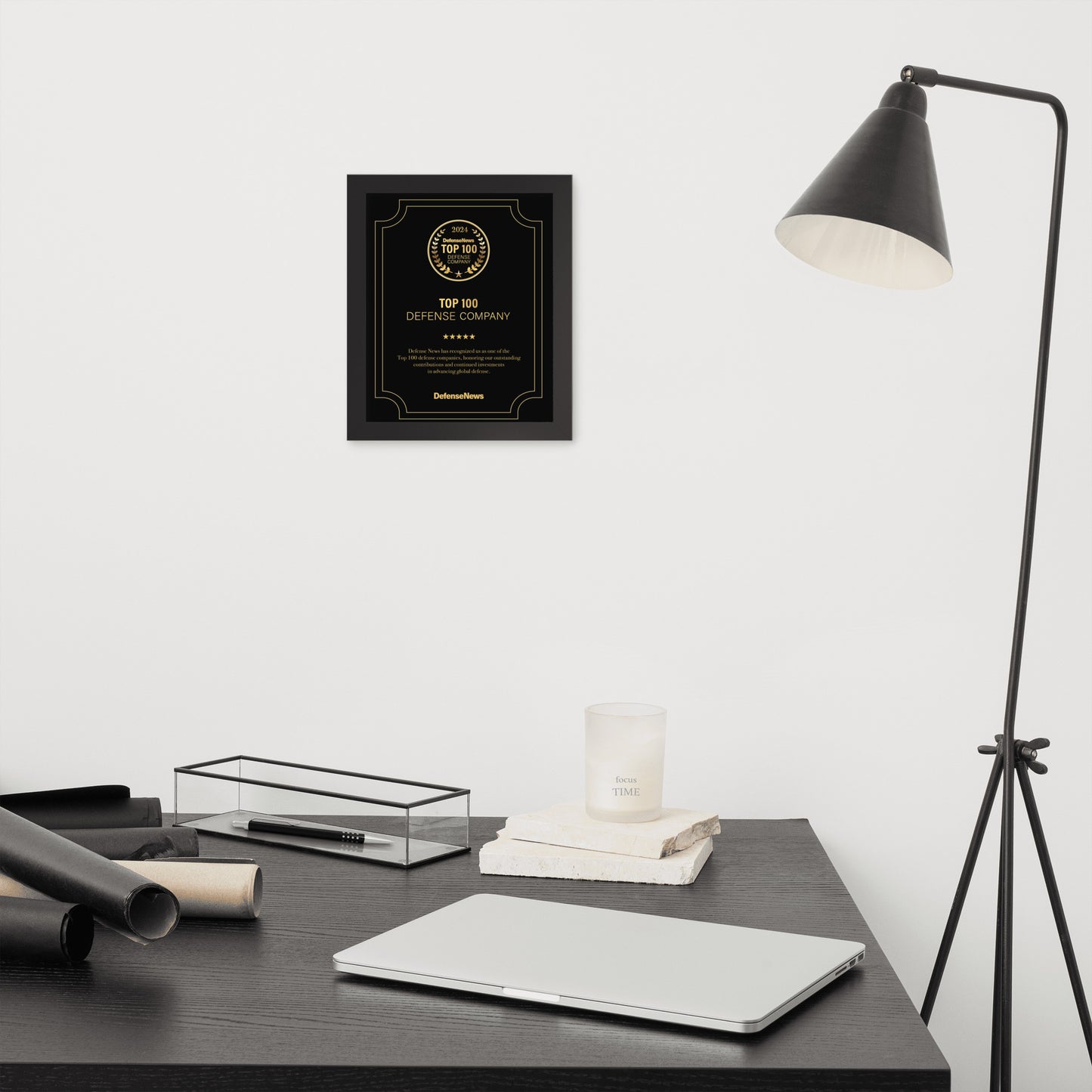 Defense News Top 100: 2024 Framed Award (International Shipping)