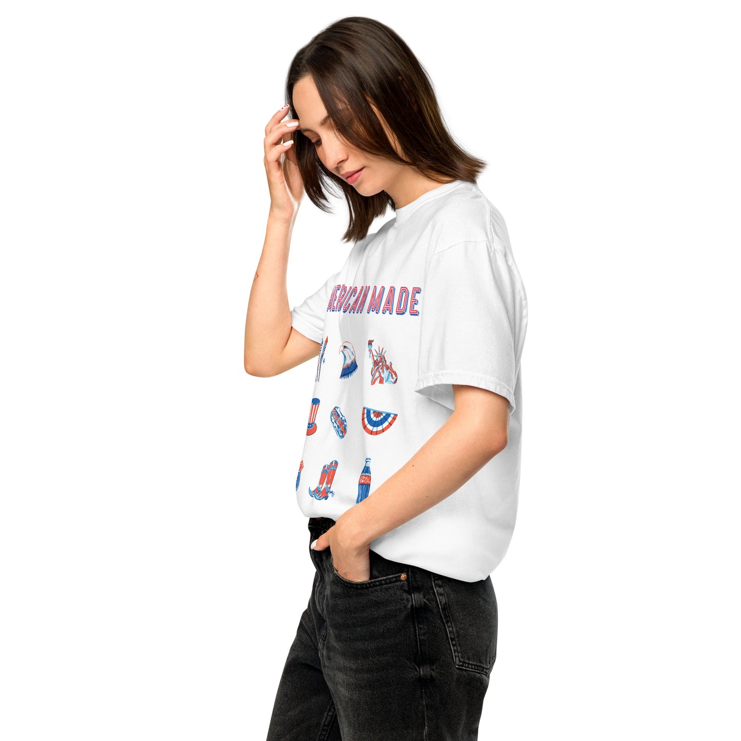 American Made Unisex garment-dyed heavyweight t-shirt