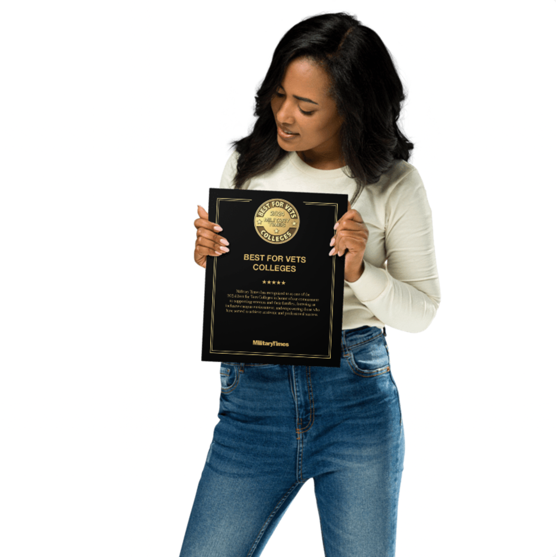 Best for Vets: Colleges 2024 Metal Plaque