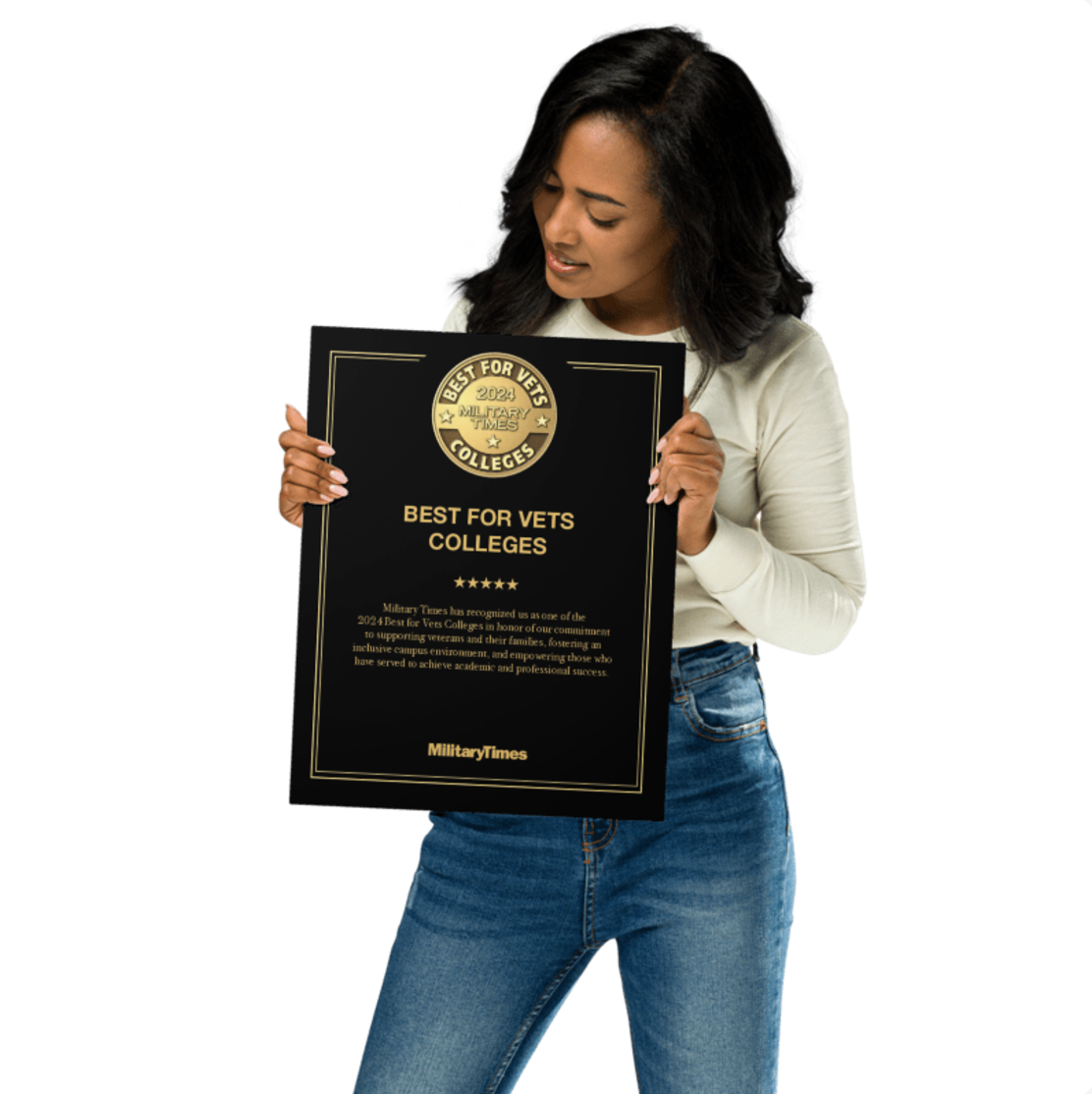 Best for Vets: Colleges 2024 Metal Plaque