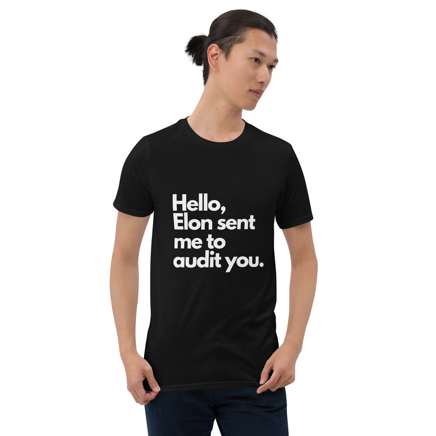 doge hello elon sent me to audit you t-shirt