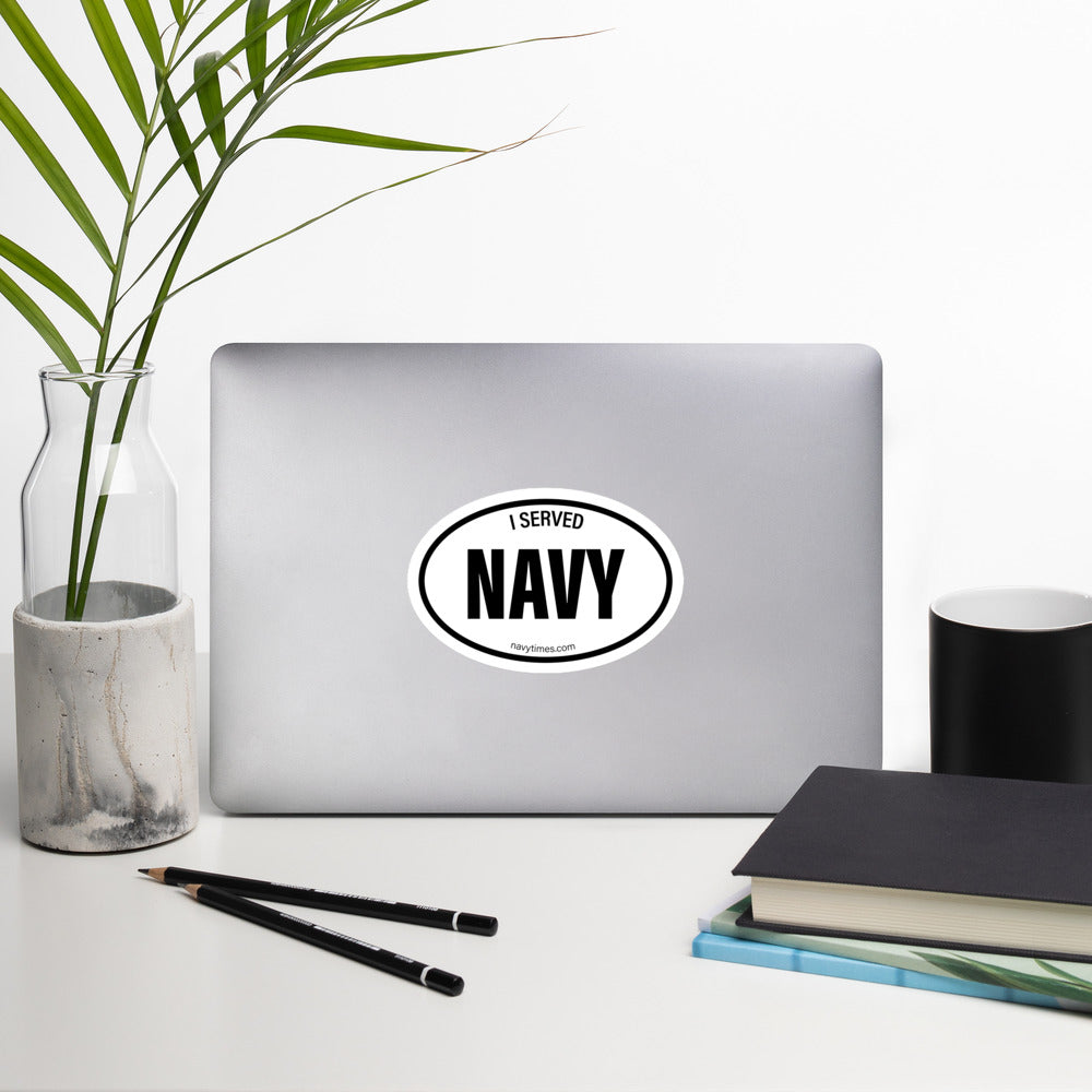 I served - Navy - Sticker