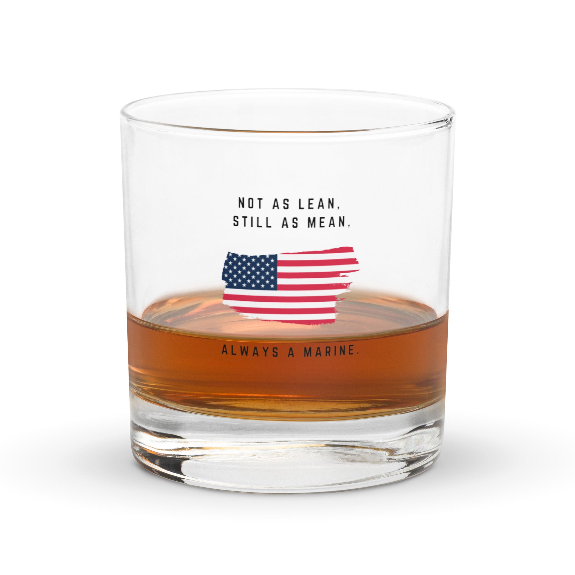 Always a Marine whiskey glass