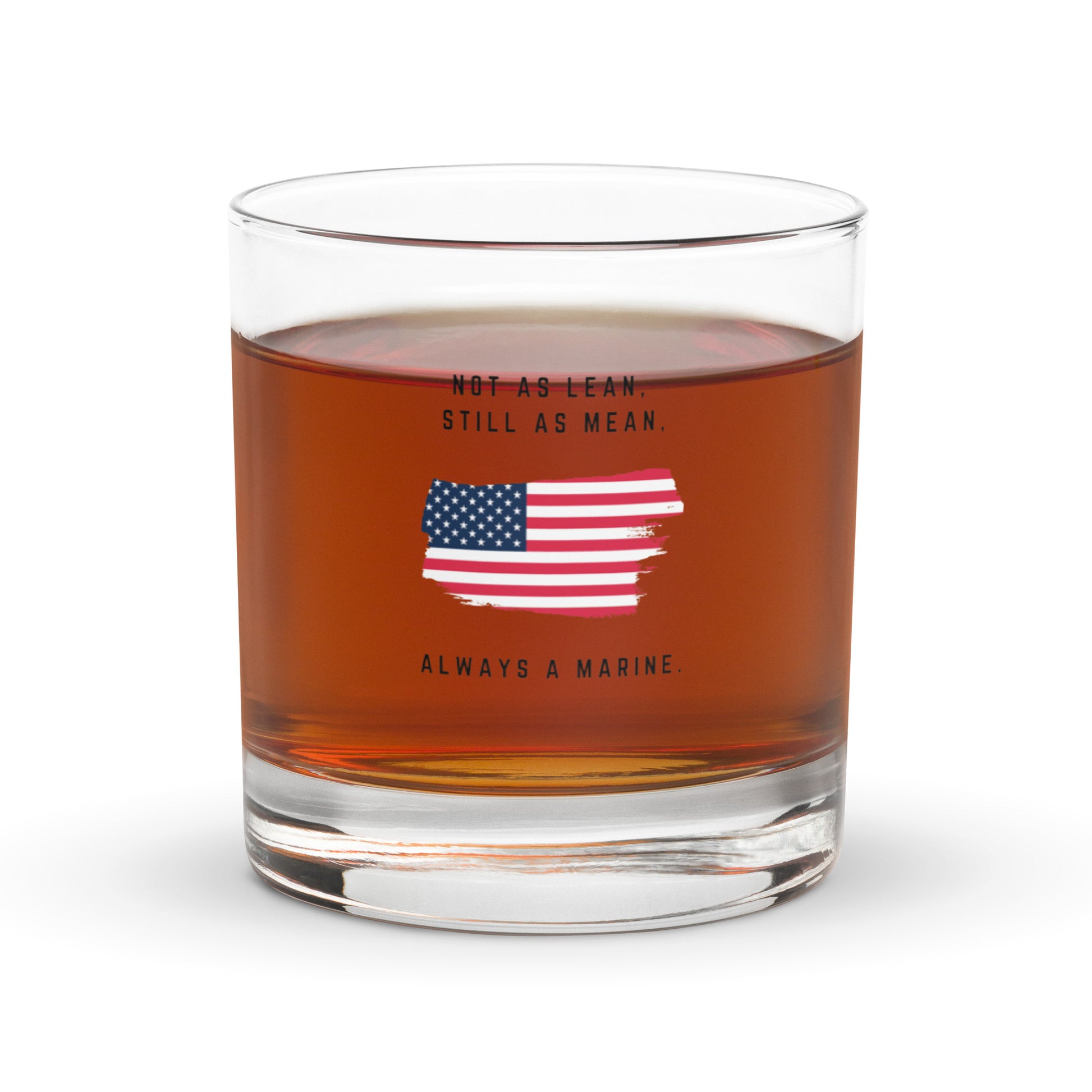 Always a Marine whiskey glass