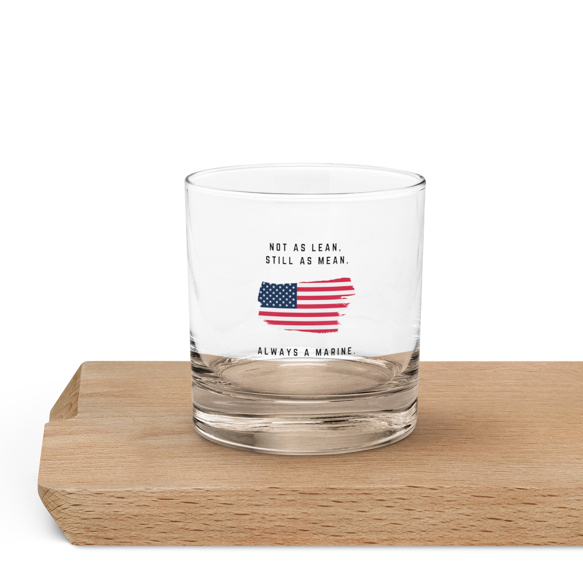 Always a Marine whiskey glass