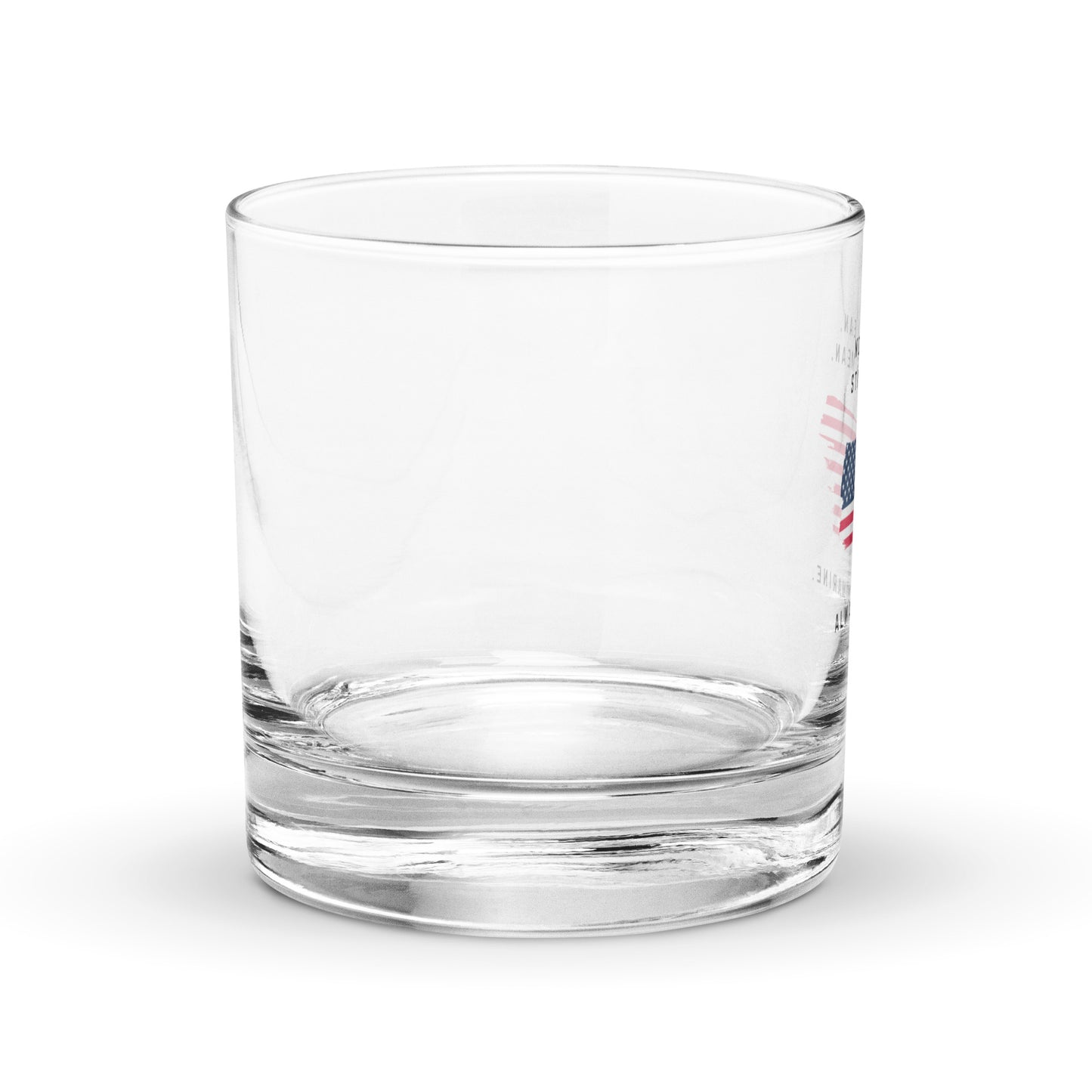 Always a Marine whiskey glass