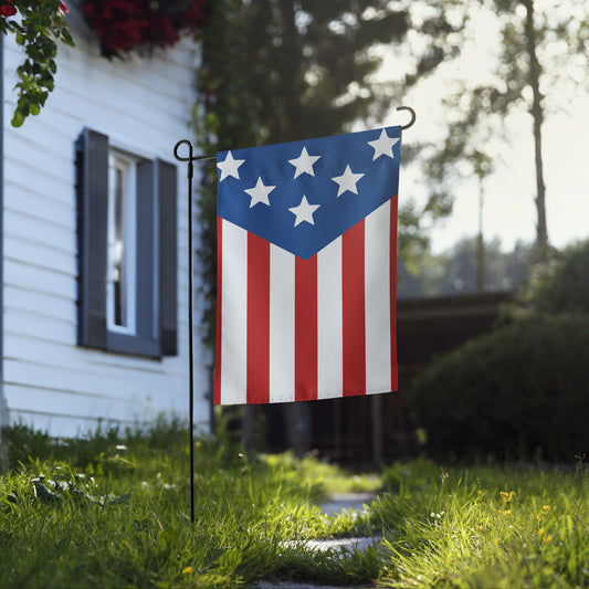 stars and stripes american flag garden memorial day fourth of july outdoor decor mock pole house