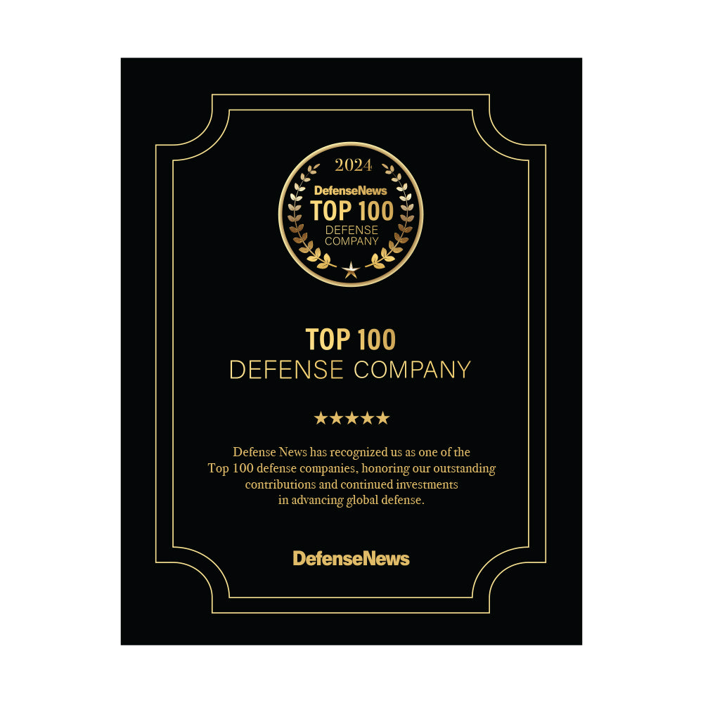 Defense News Top 100: 2024 Metal Plaque (U.S. Shipping)