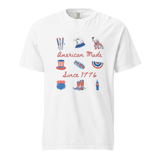 American Made Since 1776 Unisex garment-dyed heavyweight t-shirt