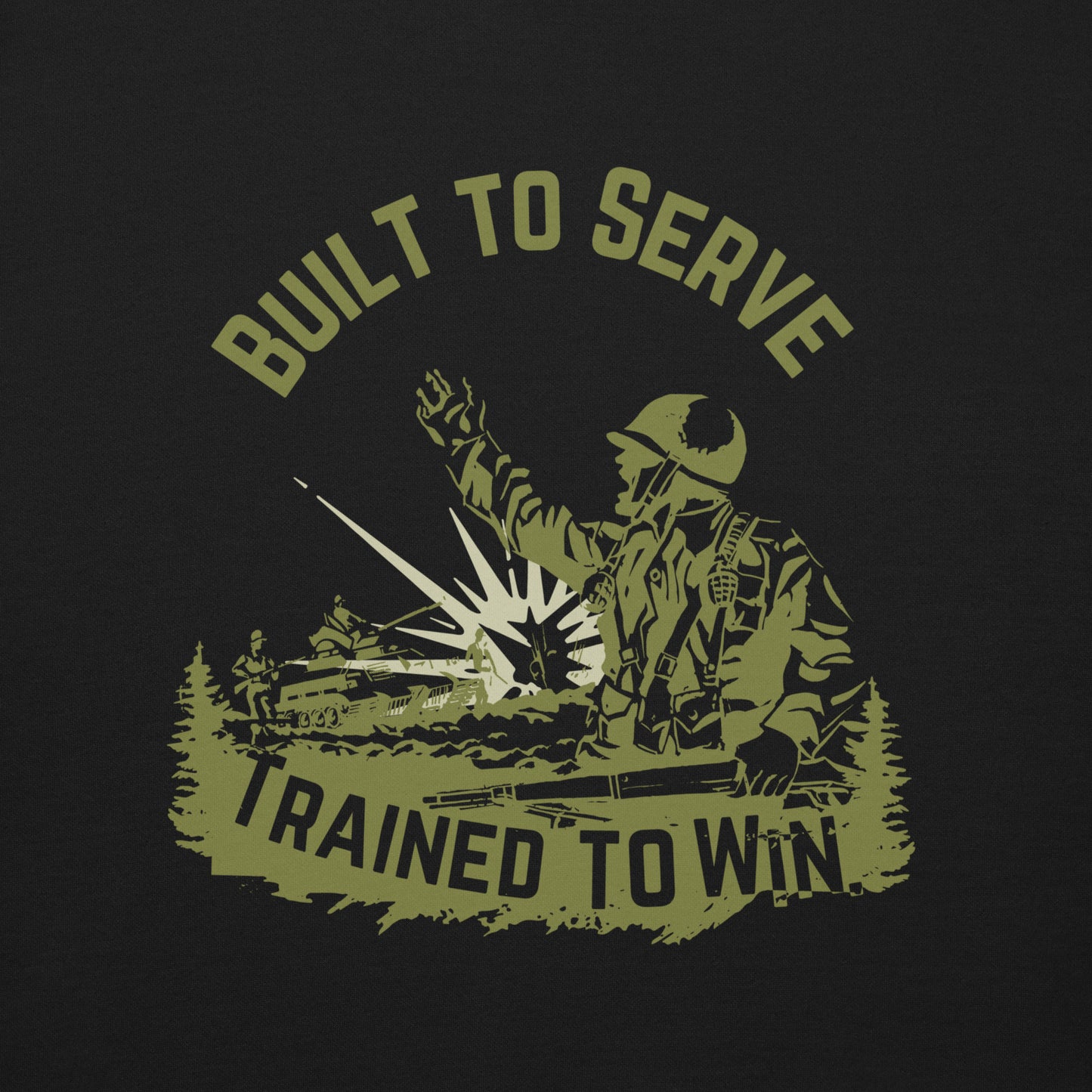 Built to Serve. Trained to Win. Unisex Sweatshirt