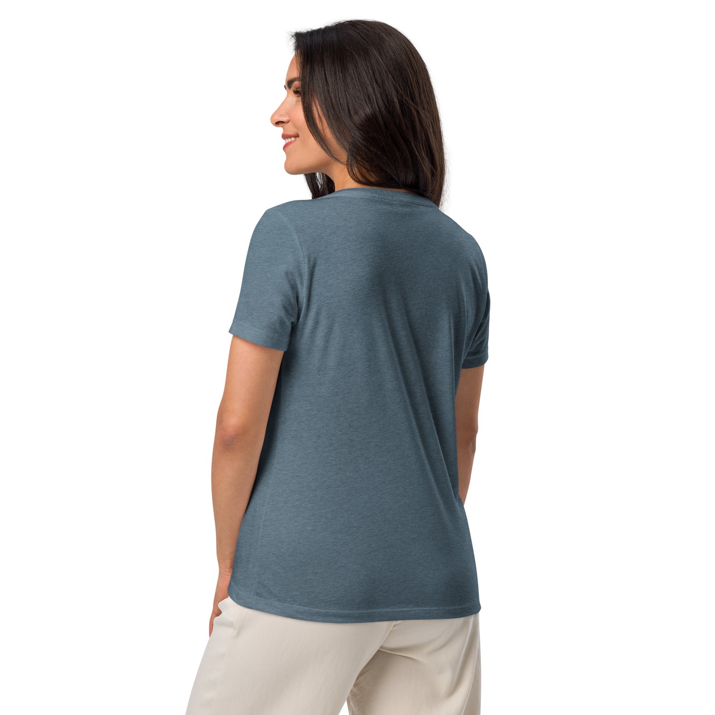 Home Is Where the Military Sends Us Women’s relaxed v-neck t-shirt